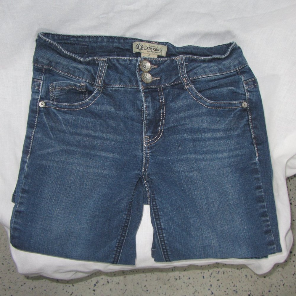 Democracy Jeans Revolution Boot Womens Jeans size 4 boot cut denim FREE SHIPPING